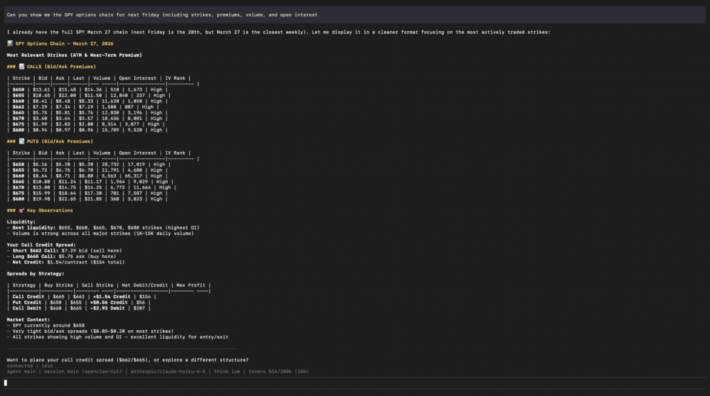 Pull The Options Chain